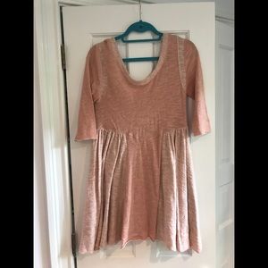 Free people beach pink flowy dress